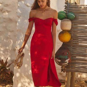 NWT Reformation Bridgton Linen Mini Dress
